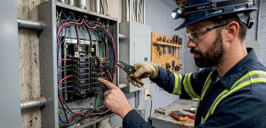 Breaker Box Short Circuit Repair in Fitchburg