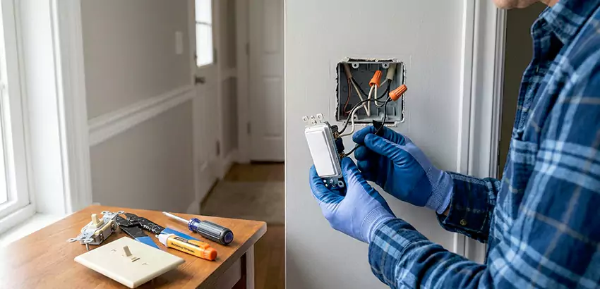 Motion Sensor Light Switch Replacement in Fitchburg