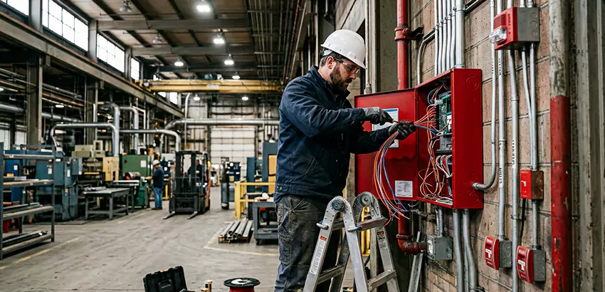 Industrial Fire Alarm Installation in Fitchburg